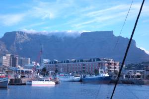 Table Mountain, vista do Waterfront. Foto do André