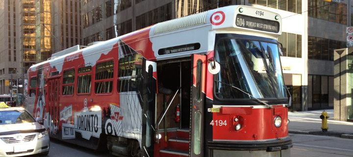 A classic Toronto streetcar 