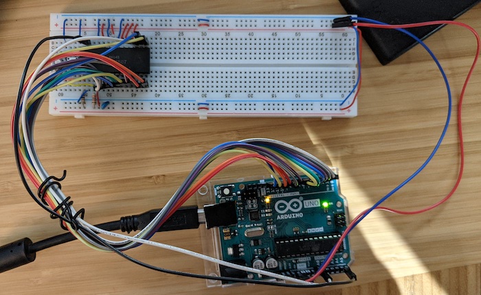 cleaner version of the 6507 memory walk on a breadboard