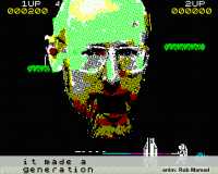 Sir Clive Sinclair (acho) dando as caras no clip de Hey Hey 16K